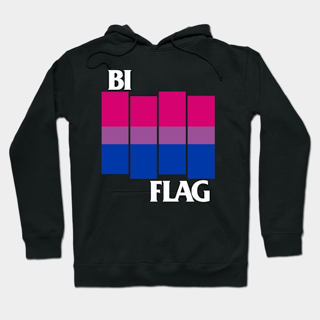 Bi Flag Hoodie by WithinSanityClothing